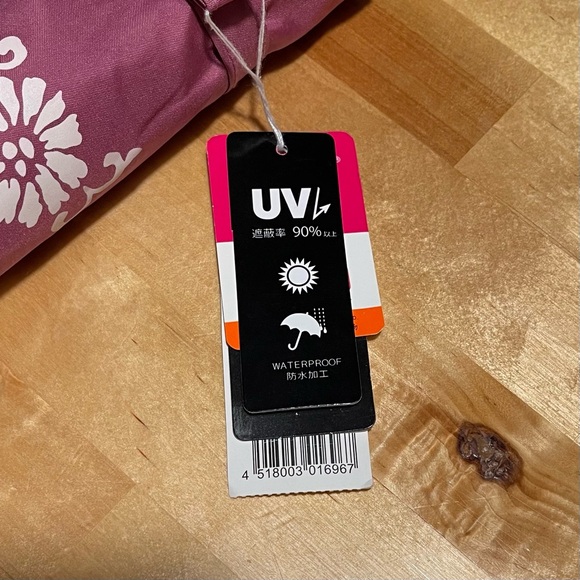 NWT Japan 35" Small/Petite Folding Umbrella - Compact 12" Travel Size - Picture 4 of 7